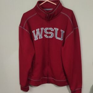 Red WSU Zip-Up Jacket